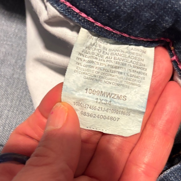 Wrangler Dark Blue Straight Leg Jeans - Picture 3 of 8